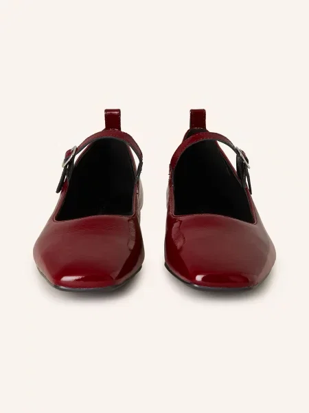 VAGABOND SHOEMAKERS Baleríny s řemínky bordó červené