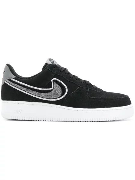 Велурени маратонки Nike Air Force 1 черно