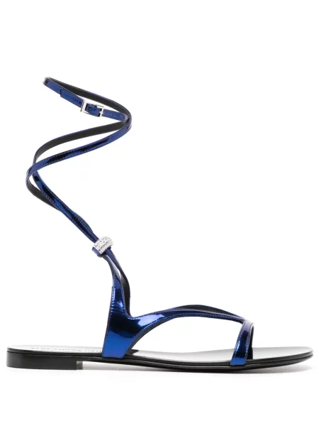 Sandale Alexandre Vauthier fără toc de cristal violet