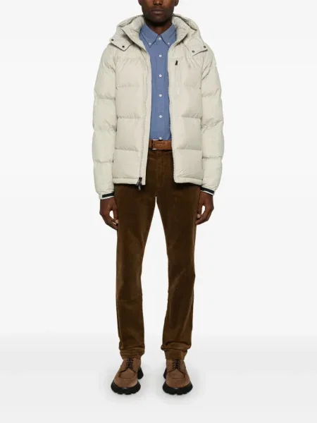 Hlače Polo Ralph Lauren s herringbone uzorkom smeđa