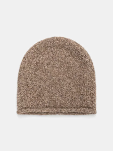 Medicine čiapka beanie dámska s prímesou vlny béžová