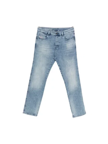 Jeansy straight leg Diesel niebieskie