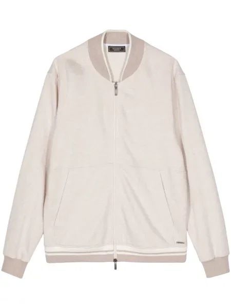 Geacă bomber Peserico cu dungi maro