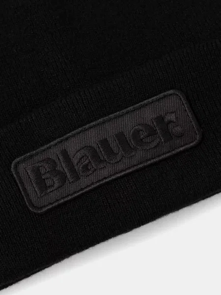 Шапка з вовною Blauer CHESHIRE чорний