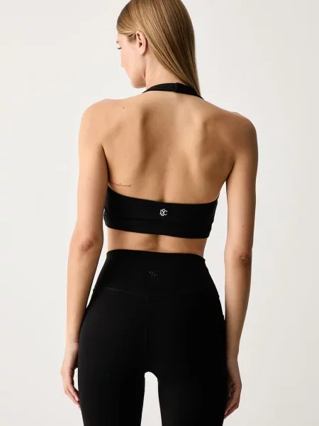 Le Privé спортен сутиен HALTER BRA черно