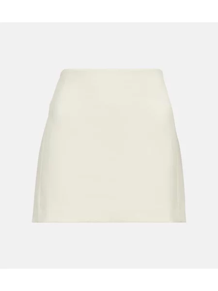 Fustă Wardrobe.nyc de lână alb