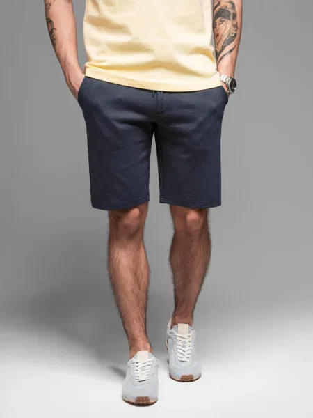 Pletené casual šortky Ombre modrá