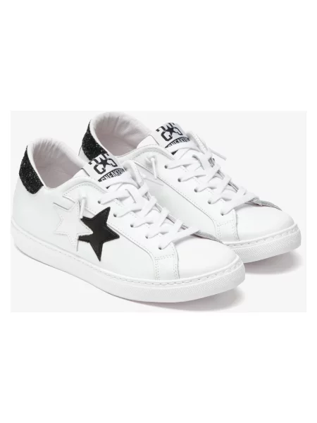 Sneakersy 2star skórzane białe