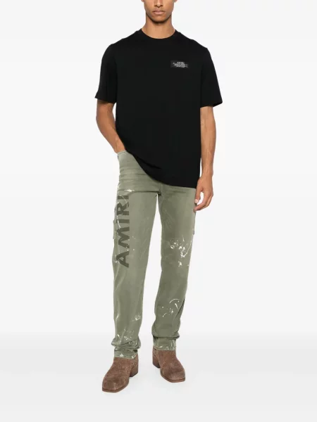 Tricou Amiri cu imagine negru