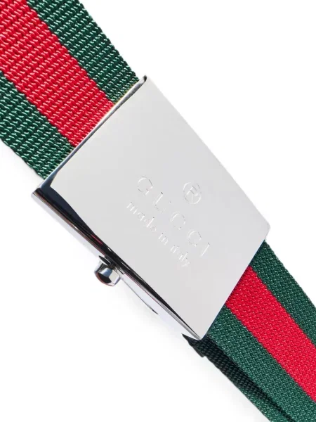 Cu centură curea Gucci cu cataramă verde