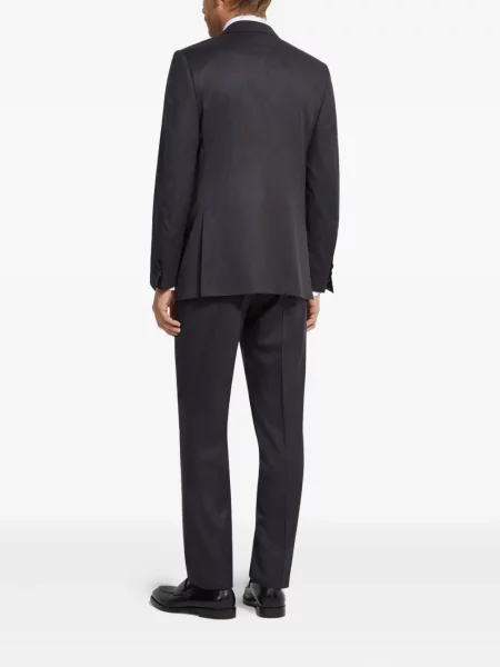 Costum Zegna de lână de costum gri