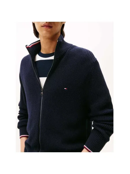 Sveter Tommy Hilfiger modrá
