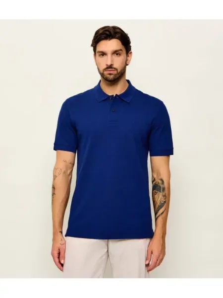 Tricou polo Boss Black negru