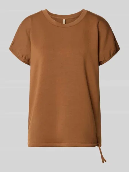 T-shirt z mieszanka moheru z okrągły dekolt model BANU' Soyaconcept