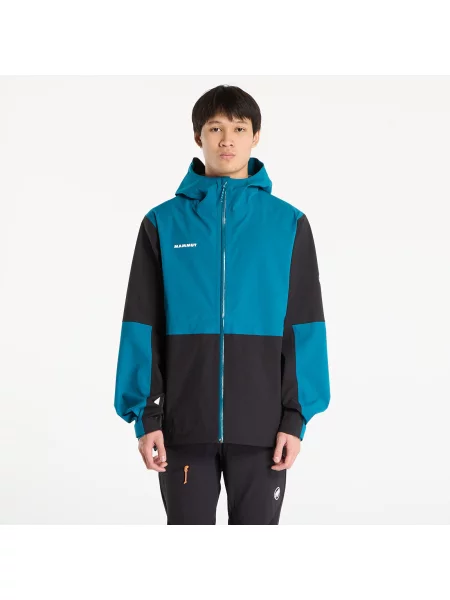 Jachetă Mammut Linard Guide HS Hooded Jacket Black/ Deep Teal L negru