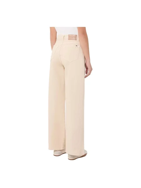 Weekend Max Mara Džíny S Širokými Nohavicemi Medina sand bílé