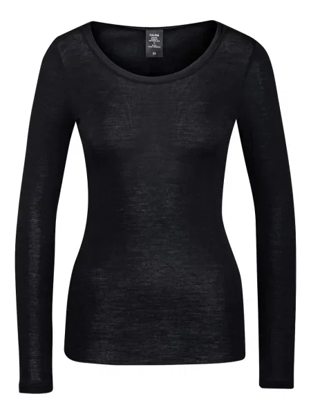 Дълго тениска Calida черно