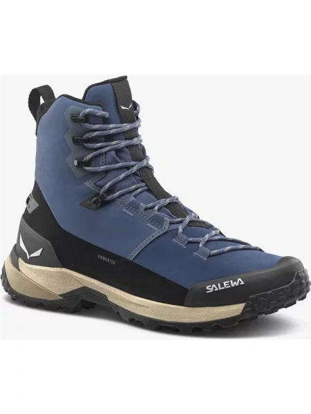 Buty trekkingowe Salewa Puez Winter Mid Powertex granatowe 42 czarne