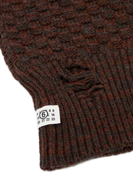 Căciulă Mm6 Maison Margiela tricotate maro