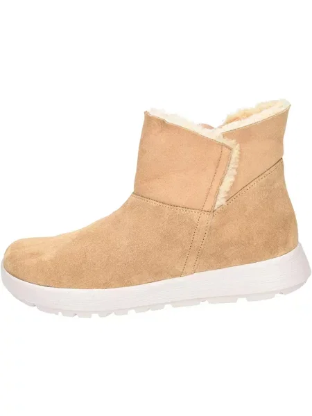 Buty do kostki Think skórzane beżowe