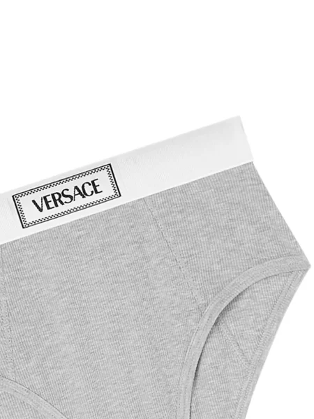 Briaunotas kelnaitės Versace pilka