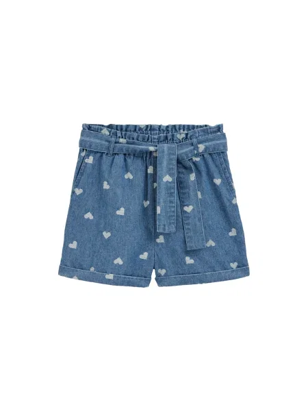 WE Fashion Pantaloni albastru denim alb