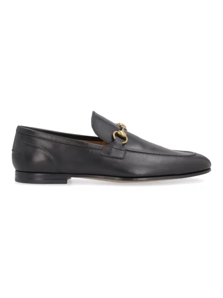 Loafersy Gucci skórzane czarne