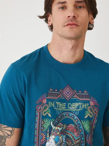 Тениска Medicine с принт зелено