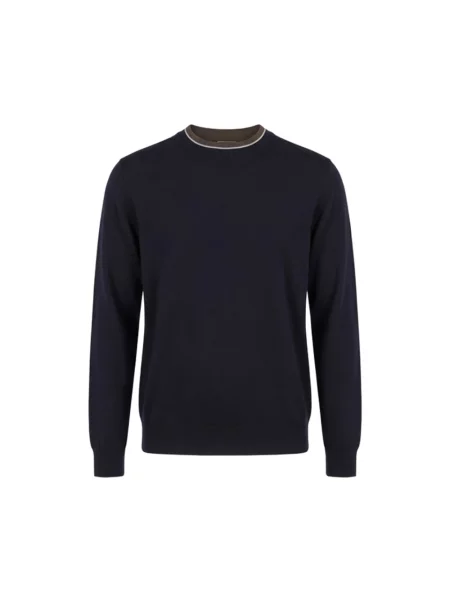 Sweter Peserico wełniany niebieski