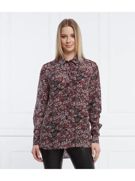 The Kooples Cămașă CHEMISE | Relaxed fit bordo