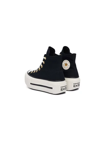 Converse Tornacipő Chuck Taylor All Star Lift Double Stack Lace fekete