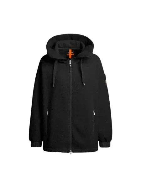 Długa bluza z kapturem Parajumpers polarowa czarna