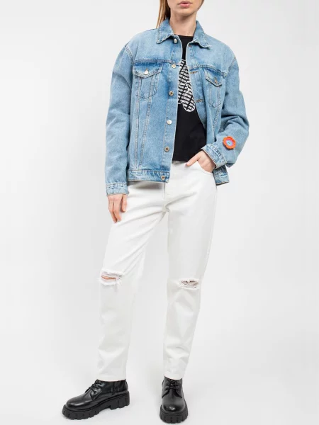 Just Before Прямі джинси білий