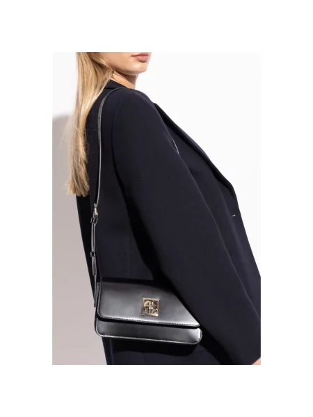 Anine Bing torebka skórzana Elly Crossbody Bag czarny