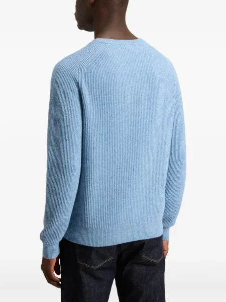 Pulover Woolrich cu decolteu rotund albastru