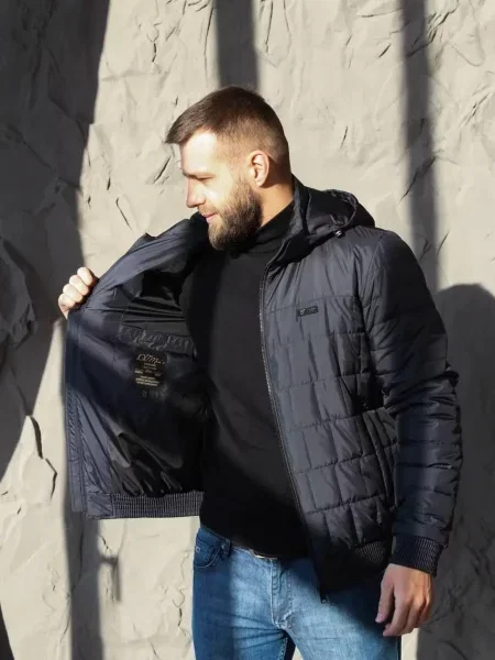 Демісезонна куртка UVENTUM темно-синій синя