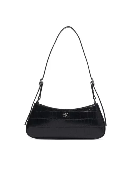 Calvin Klein Rankinė Ck Croc Small Shoulder Bag juoda