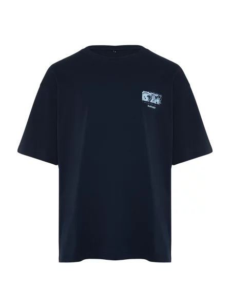 Trendyol Tricou bleumarin / deschis albastru