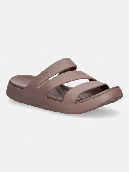 Pantofi Crocs cu bretele maro