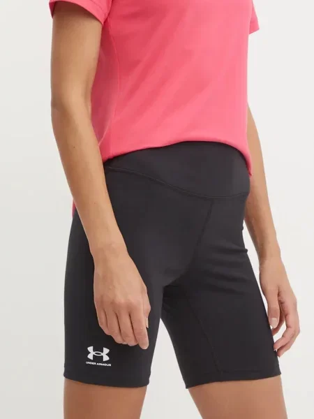 Tréninkové šortky Under Armour Rival hladké high waist černá