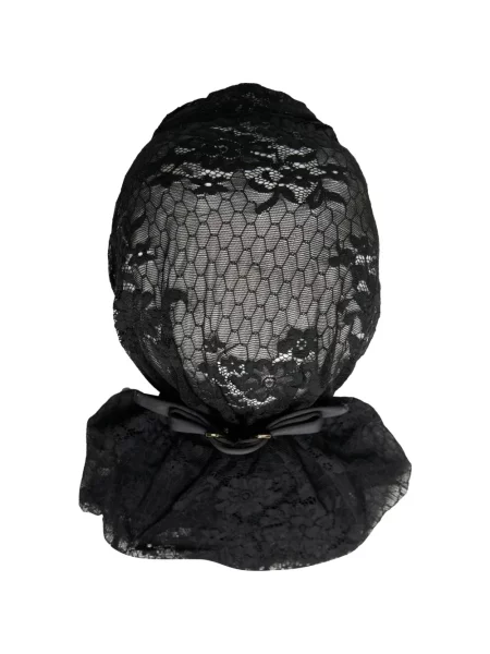 Căciulă Vaquera din dantelă negru