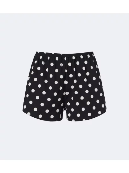 Pantaloni scurți Hunza G cu buline negru