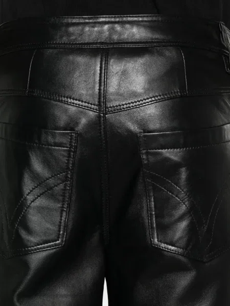Pantaloni Medeea din piele negru