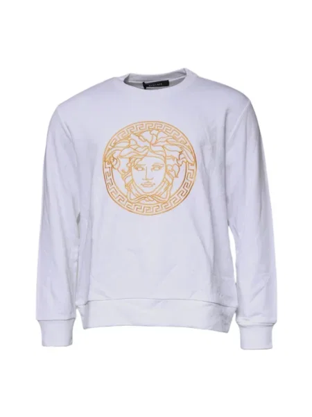 Haftowana bluza Versace biała