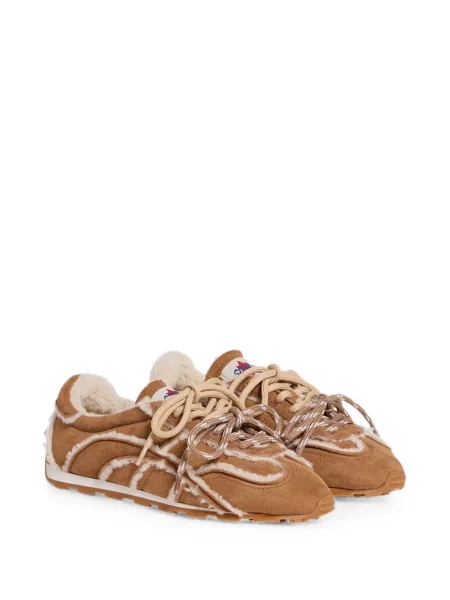 Sneakerși Dsquared2 din piele de oaie maro