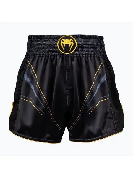 Pantaloni scurți de antrenament pentru bărbați Venum Streamline Muay Thai black/gold negru