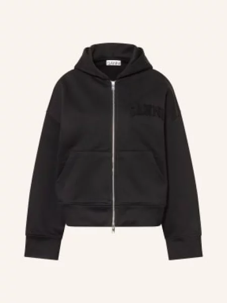 Ganni Bluza schwarz czarna