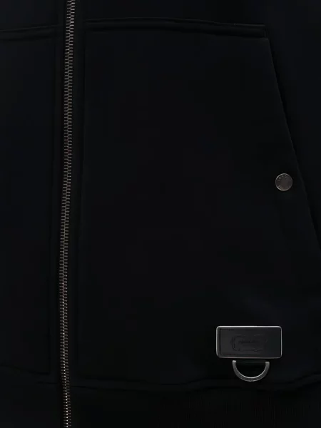 Пуловер Agnona с качулка черно