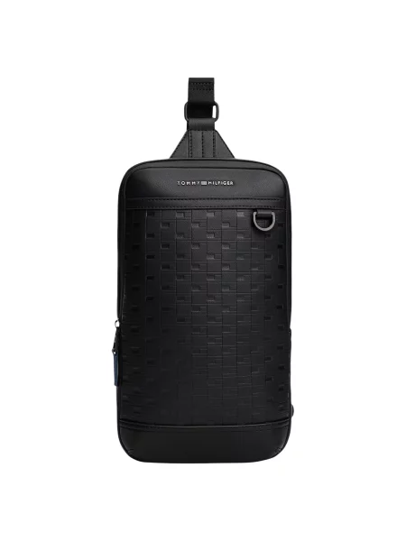 Tommy Hilfiger Torbica za okrog pasu Th Modern Slingpack črna