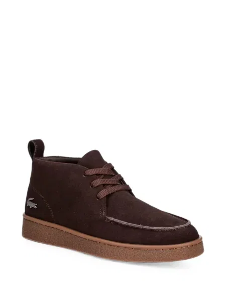 Ghete desert Lacoste maro